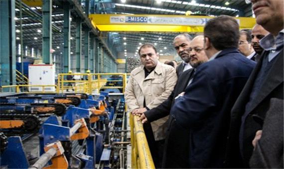 وزیر صنعت، معدن و تجارت از مجتمع فولاد بافق بازدید کرد
