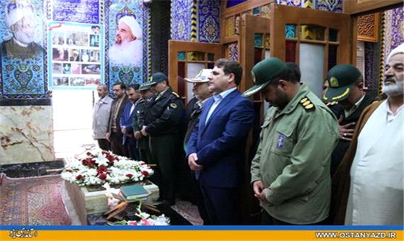 آیین ادای احترام به مقام شامخ سومین شهید محراب برگزار شد