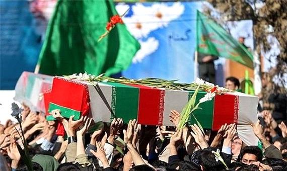 پیکر 2 شهید گمنام در بافق تشییع و خاکسپاری شد