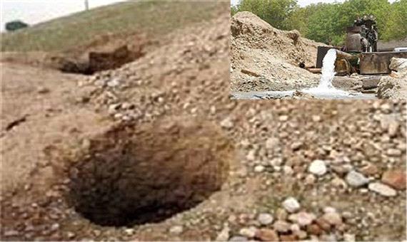 چاه‌های روستای منشاد در شهرستان مهریز کف‌شکنی شد