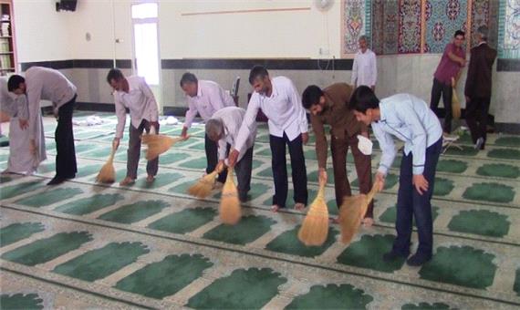 دهه نکوداشت و بهداشت مسجد در مهریز آغاز شد