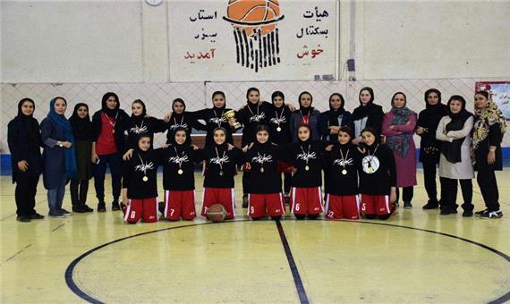 تیم بسکتبال دختران نوجوان اروند خوزستان در یزد اول شد