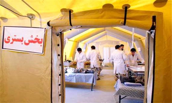 برپایی پنجمین بیمارستان صحرایی استان یزد در خورمیزات مهریز