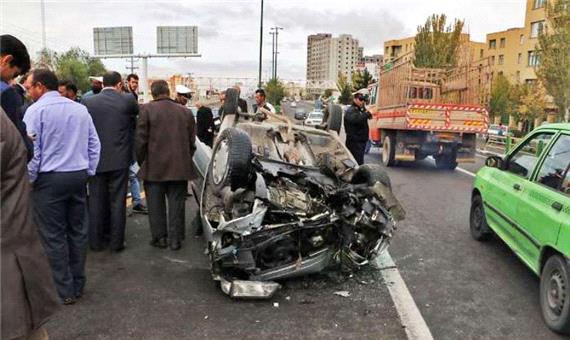 واژگونی خودرو در شهر یزد 2 کشته بر جا گذاشت