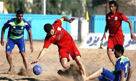 تیم فوتبال ساحلی مقاومت گلساپوش یزد بر شهریار ساری غلبه کرد