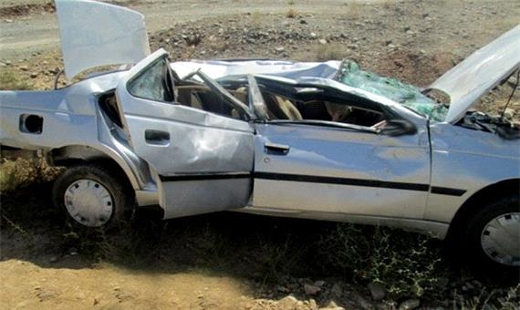 واژگونی خودرو در جاده یزد - میبد پنج کشته و 11 زخمی داشت
