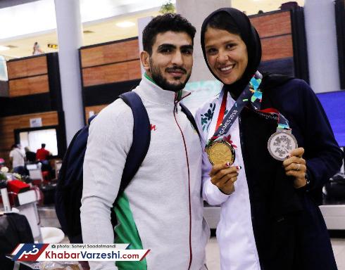 مدال های محسن محمدسیفی و همسرش مهسا جاور